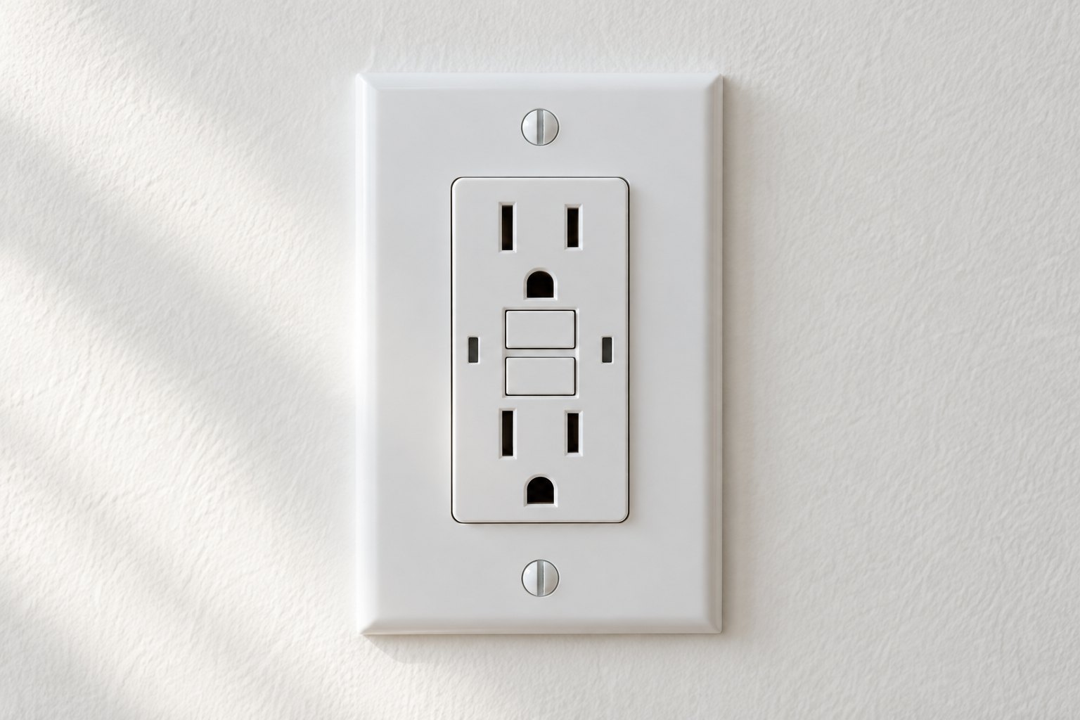 New GFCI outlet installed for a home inspection repair list in York, PA